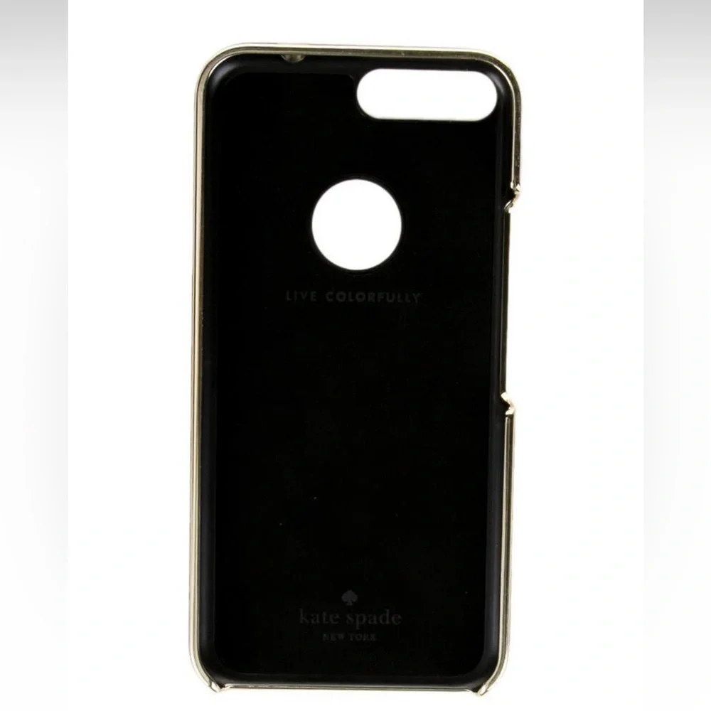 KATE SPADE Black Leather Pixel XL Wrap Case NEW